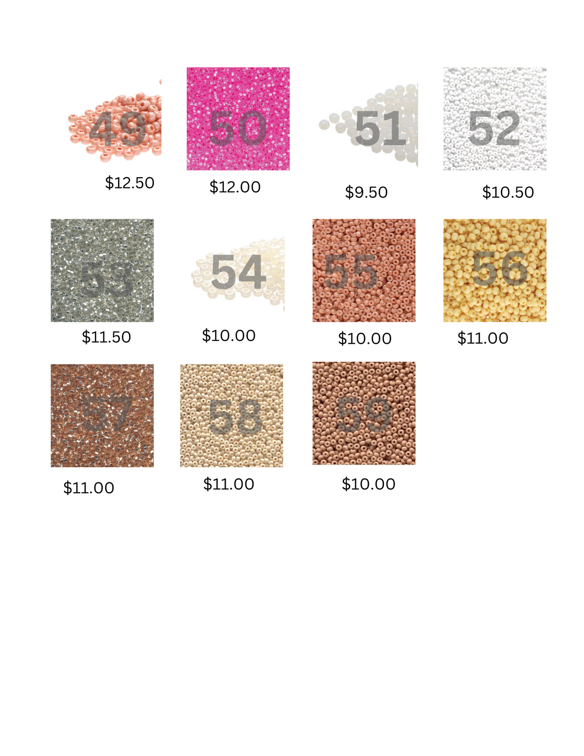 BULK CZECH SEED BEADS